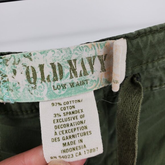 Vintage Old Navy Y2K Grunge Low Rise Lace Crochet Cargo Women's Pants Size 8 - Picture 3 of 9